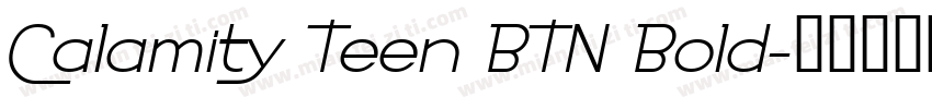 Calamity Teen BTN Bold字体转换